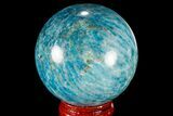 Bright Blue Apatite Sphere - Madagascar #78726-1